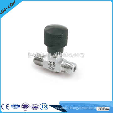 China male thread adjustable forged needle valve
